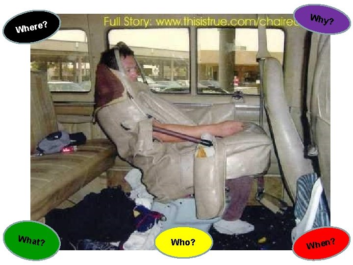 Why? e? Wher What? Who? ? When Why? e? Wher What? Who? ? When