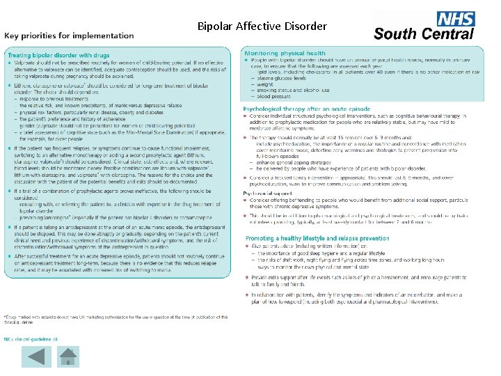 Bipolar Affective Disorder 