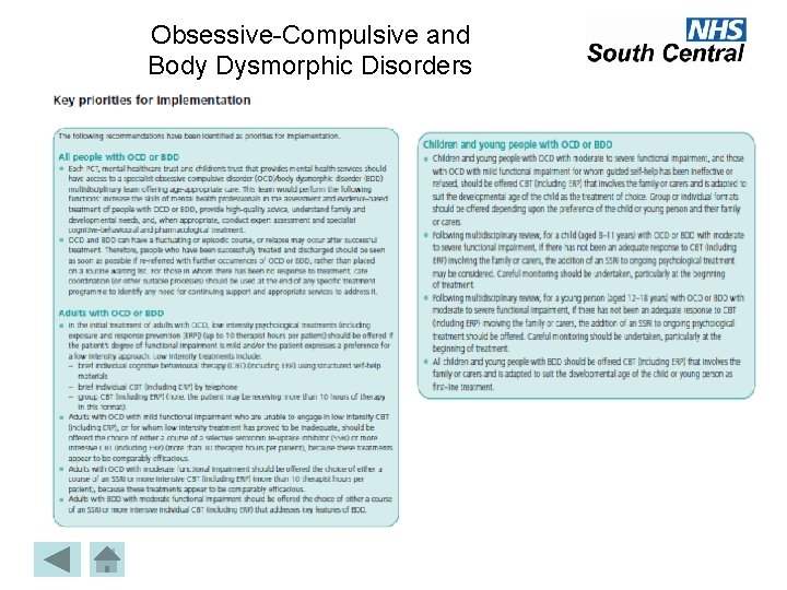 Obsessive-Compulsive and Body Dysmorphic Disorders 