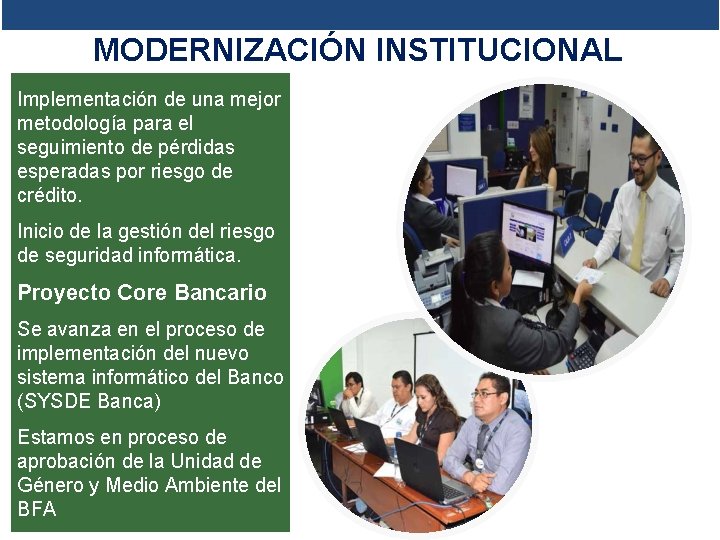 Gestión de Riesgos MODERNIZACIÓN INSTITUCIONAL Implementación de una mejor metodología para el seguimiento de