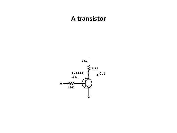 A transistor 
