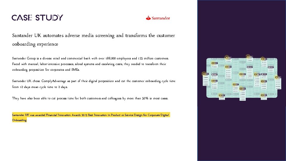 Santander UK automates adverse media screening and transforms the customer onboarding experience Santander Group