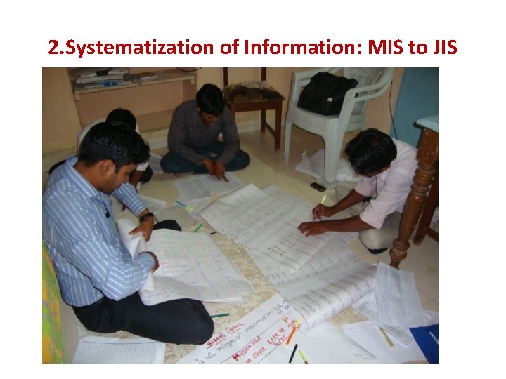 2. Systematization of Information: MIS to JIS 