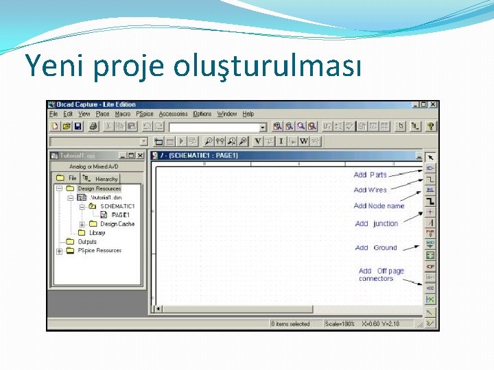 Yeni proje oluşturulması 