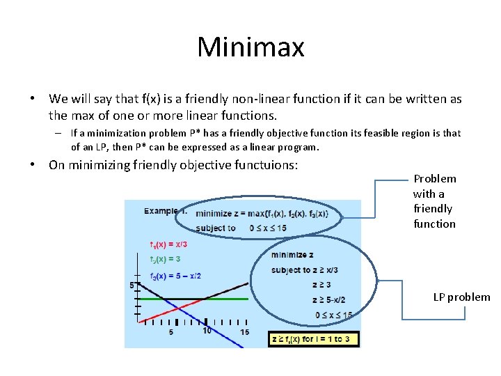 Minimax • We will say that f(x) is a friendly non-linear function if it Minimax • We will say that f(x) is a friendly non-linear function if it