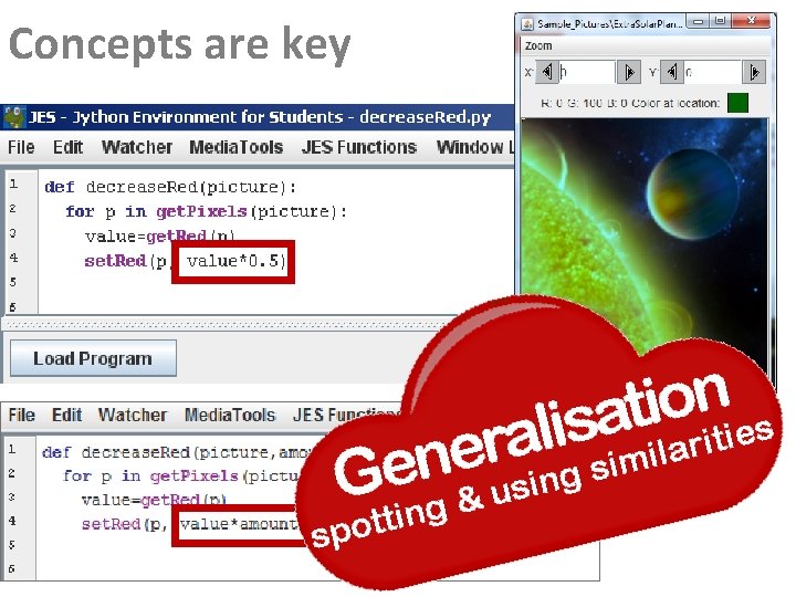 Concepts are key Concepts are key