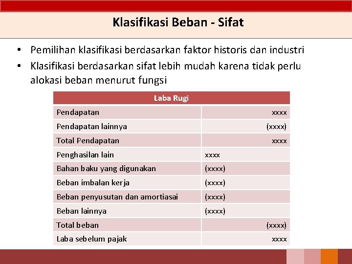 Klasifikasi Beban - Sifat • Pemilihan klasifikasi berdasarkan faktor historis dan industri • Klasifikasi