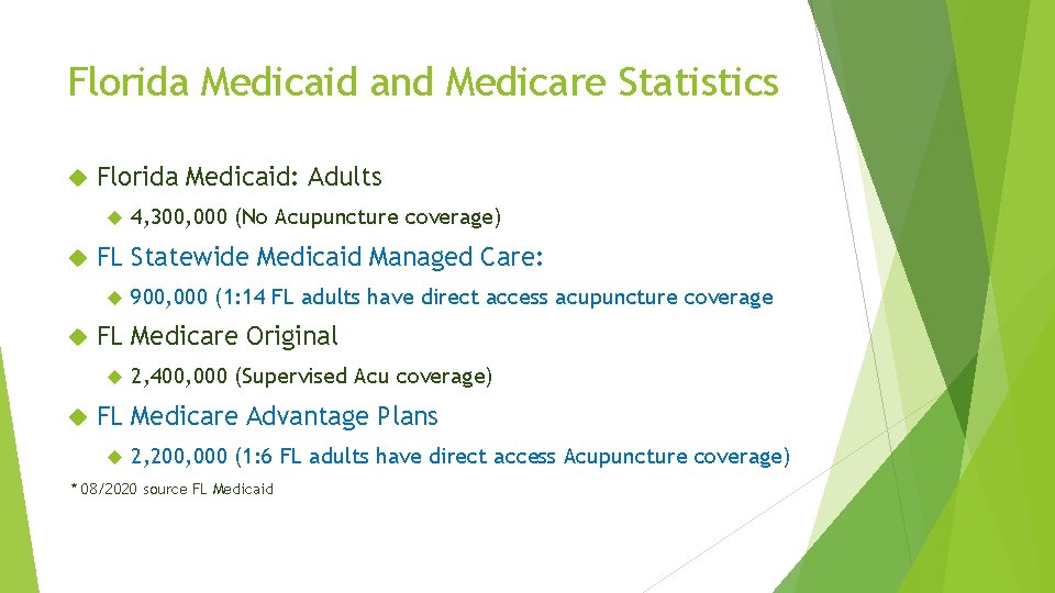Acupuncture Coverage Overview Florida Medicaid Managed Care Plans