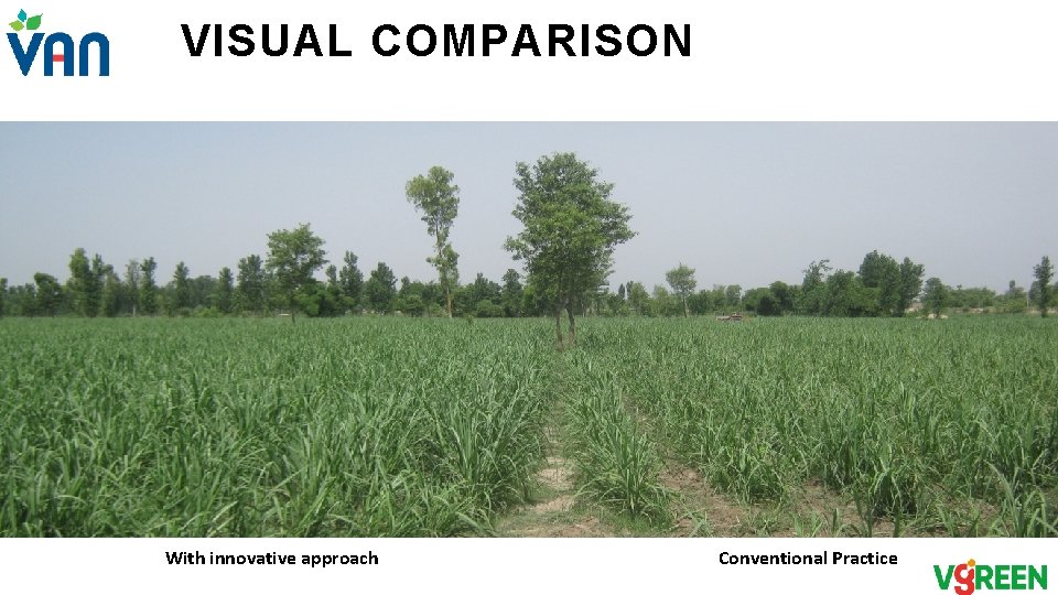 VISUAL COMPARISON With innovative approach Conventional Practice VISUAL COMPARISON With innovative approach Conventional Practice