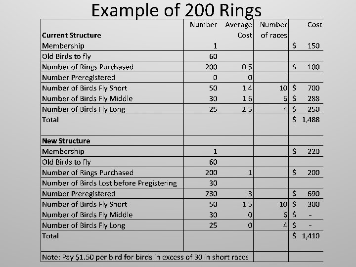 Example of 200 Rings Example of 200 Rings