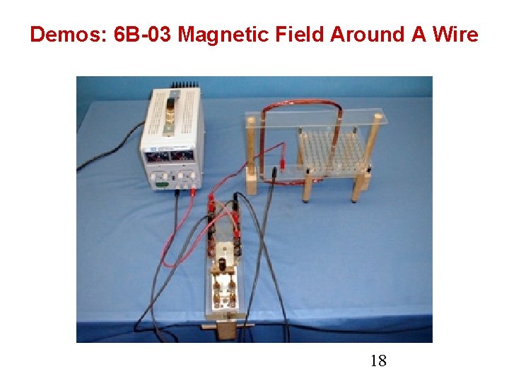 Demos: 6 B-03 Magnetic Field Around A Wire 18 