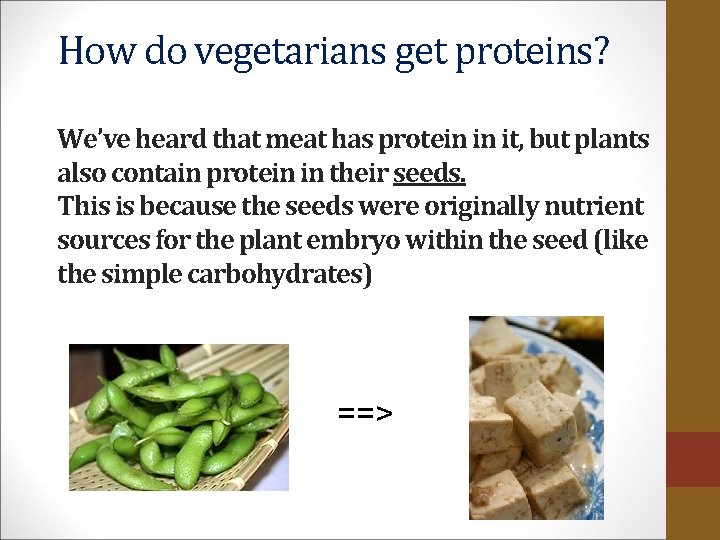 How do vegetarians get proteins? We’ve heard that meat has protein in it, but