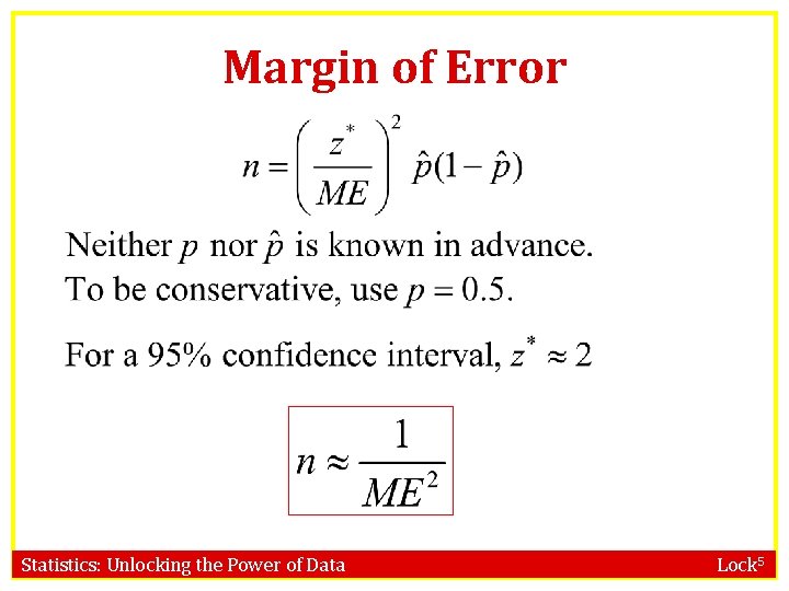 Margin of Error Statistics: Unlocking the Power of Data Lock 5 