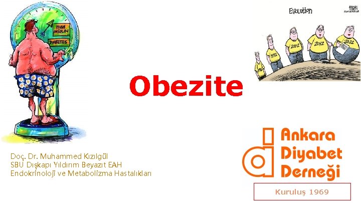 Obezite Doç. Dr. Muhammed Kızılgül SBU Dışkapı Yıldırım Beyazıt EAH Endokrinoloji ve Metabolizma Hastalıkları