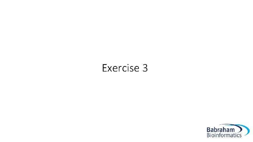 Exercise 3 