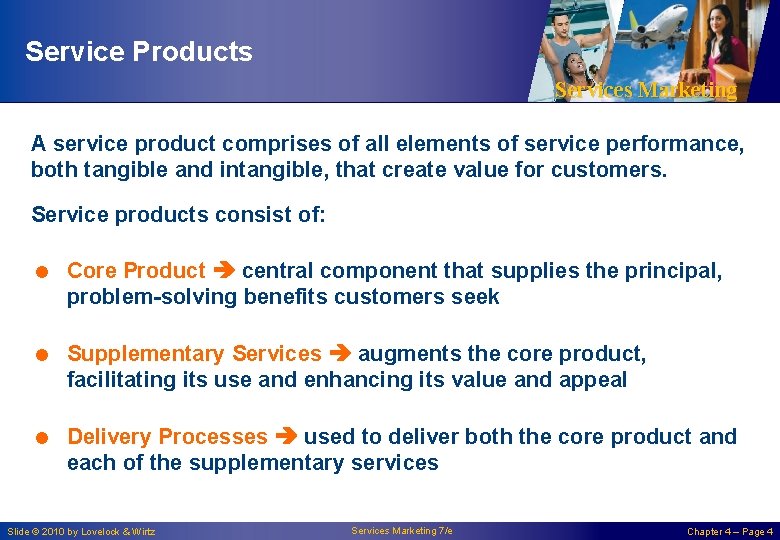 Service Products Services Marketing A service product comprises of all elements of service performance,