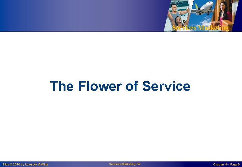 Services Marketing The Flower of Service Slide © 2010 by Lovelock & Wirtz Services