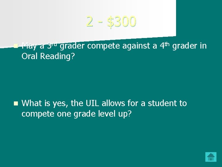 2 - $300 n May a 3 rd grader compete against a 4 th 2 - $300 n May a 3 rd grader compete against a 4 th