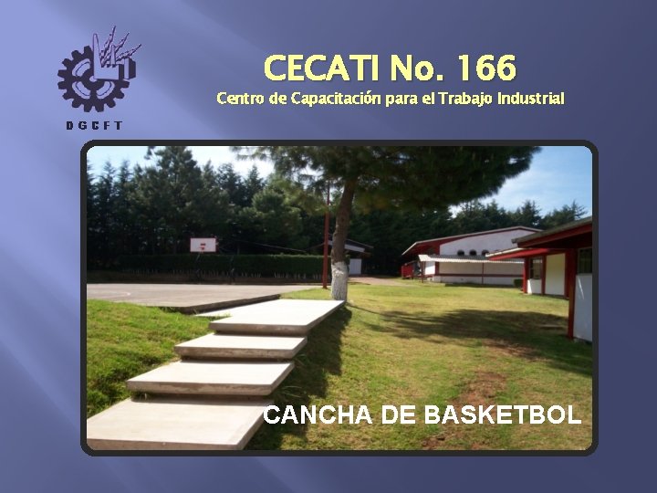 CECATI No. 166 Centro de Capacitación para el Trabajo Industrial CANCHA DE BASKETBOL 