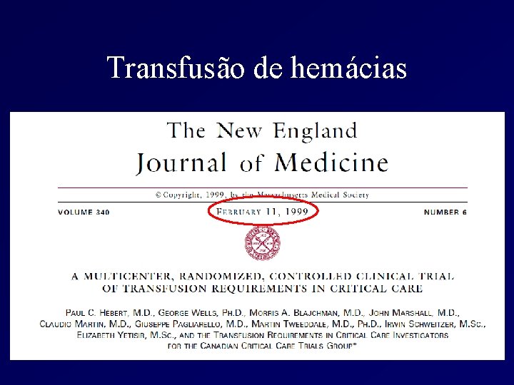 Transfusão de hemácias 