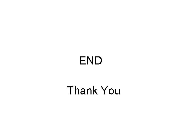 END Thank You 