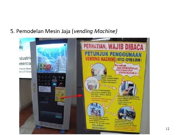 5. Pemodelan Mesin Jaja (vending Machine) 12 