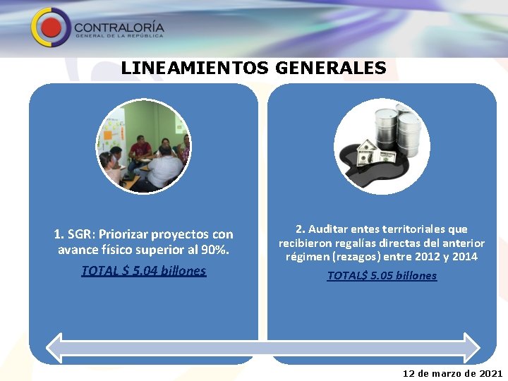 SISTEMA GENERAL DE REGALAS SGR Y CONTROL FISCAL
