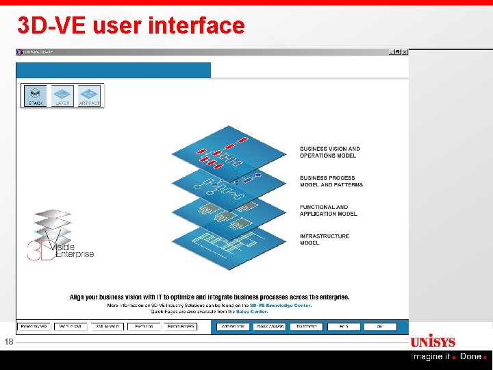 3 D-VE user interface 18 