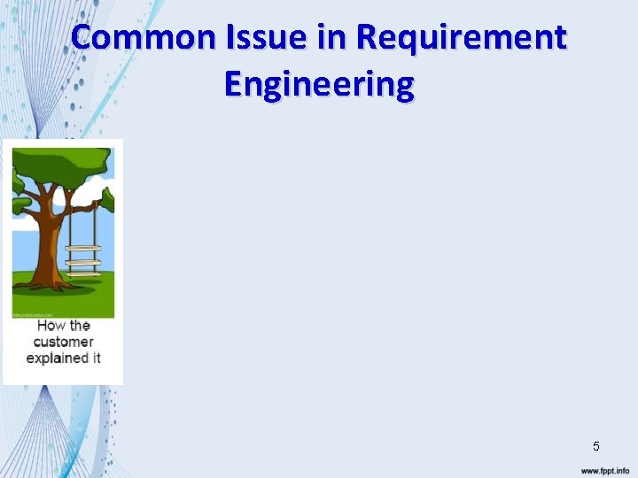 Common Issue in Requirement Engineering 5 