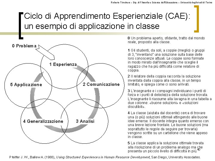 Roberto Trinchero – Dip. di Filosofia e Scienze dell’Educazione – Università degli studi di