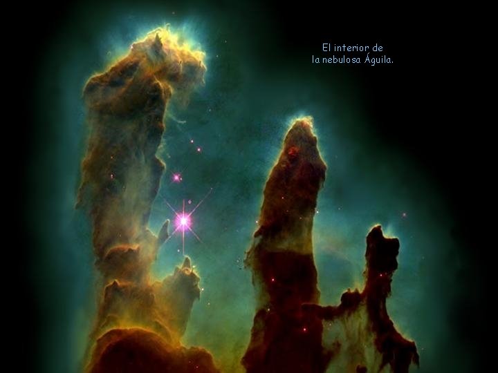 El interior de la nebulosa Águila. 