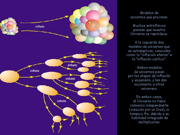 Modelos de universos que procrean. Muchos astrofísicos piensan que nuestro Universo se reproduce. A