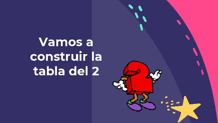 Vamos a construir la tabla del 2 Vamos a construir la tabla del 2