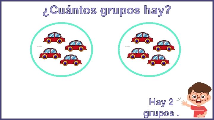 ¿Cuántos grupos hay? Hay 2 grupos. ¿Cuántos grupos hay? Hay 2 grupos.