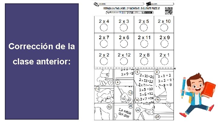 Corrección de la clase anterior: Corrección de la clase anterior: