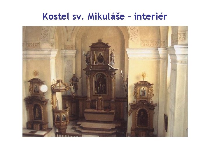 Kostel sv. Mikuláše – interiér 