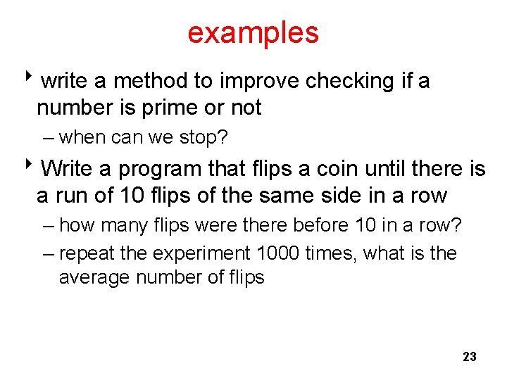 examples 8 write a method to improve checking if a number is prime or