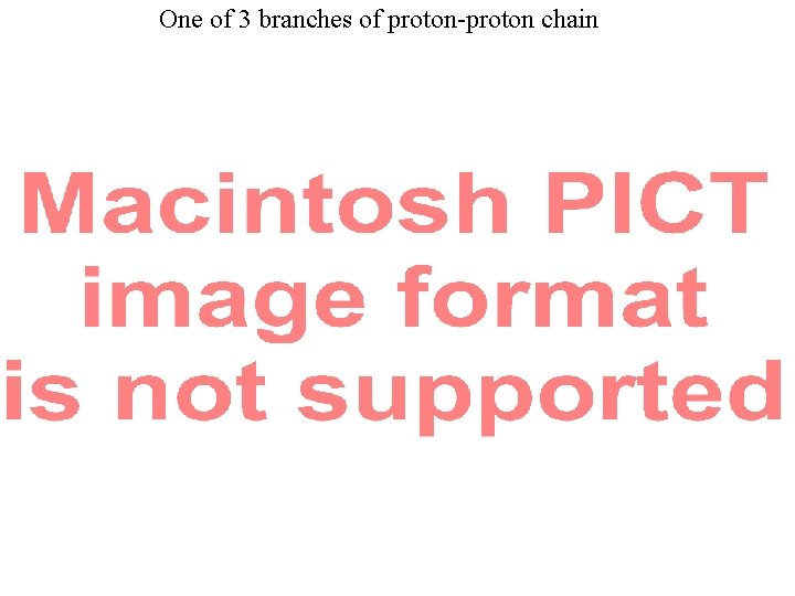 One of 3 branches of proton-proton chain 