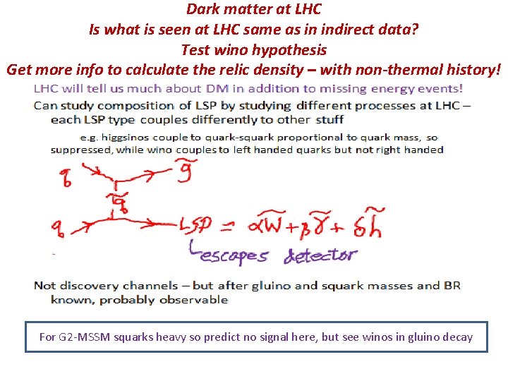 Dark matter at LHC Is what is seen at LHC same as in indirect