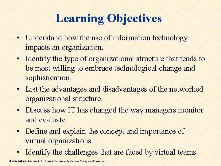 Chapter 3 Organizational Strategy and Information Systems Jason