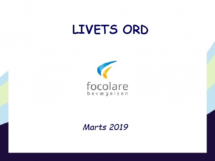 LIVETS ORD Marts 2019 