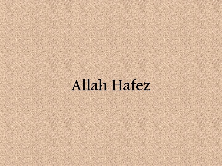 Allah Hafez 