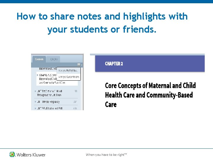 How to share notes and highlights with your students or friends. When you have