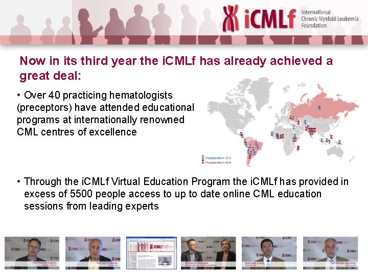Now in its third year the i. CMLf has already achieved a great deal: