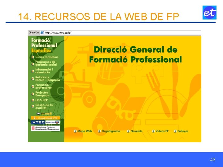 14. RECURSOS DE LA WEB DE FP 43 