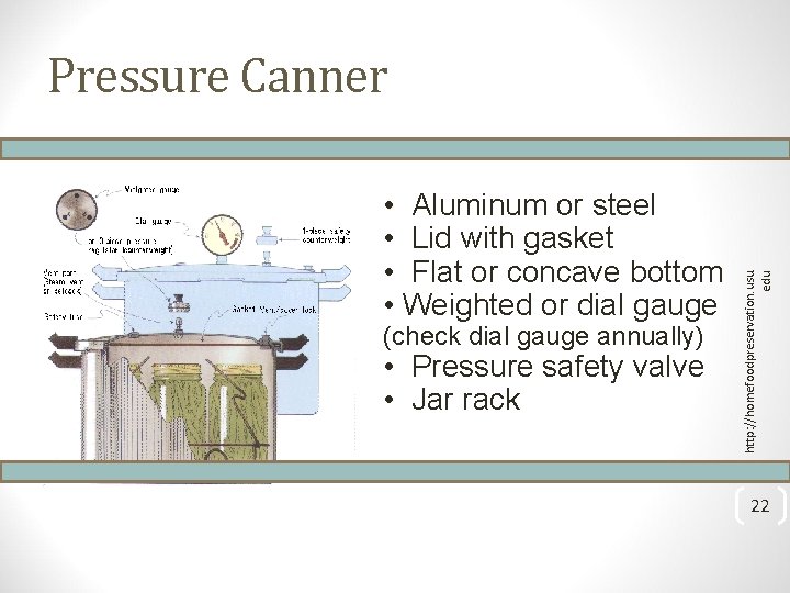  • Aluminum or steel • Lid with gasket • Flat or concave bottom