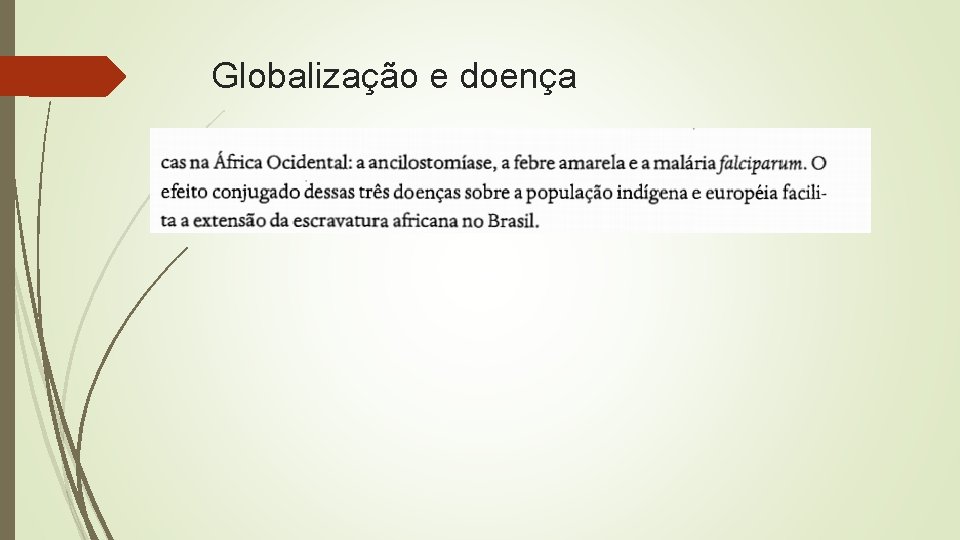 Globalização e doença 
