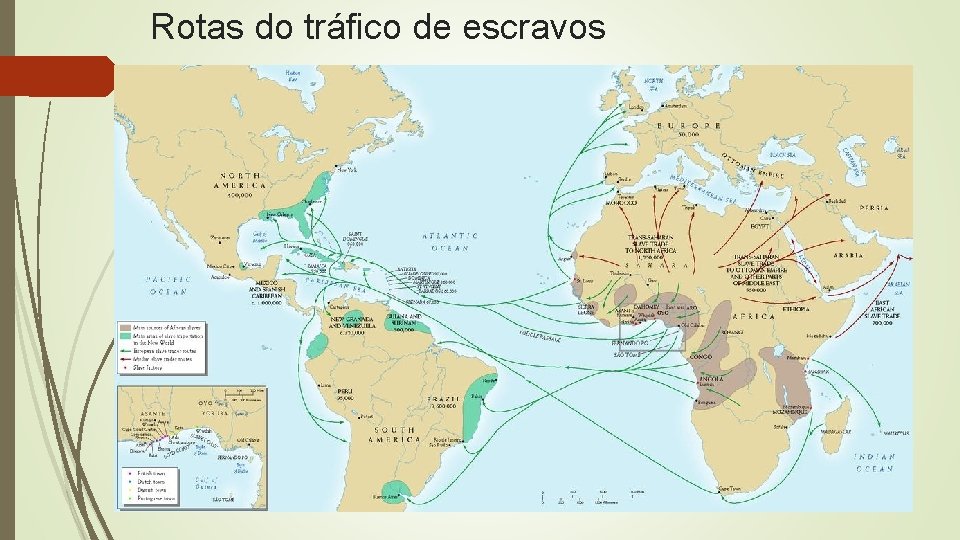 Rotas do tráfico de escravos 