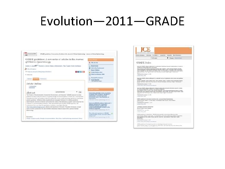 Evolution— 2011—GRADE 