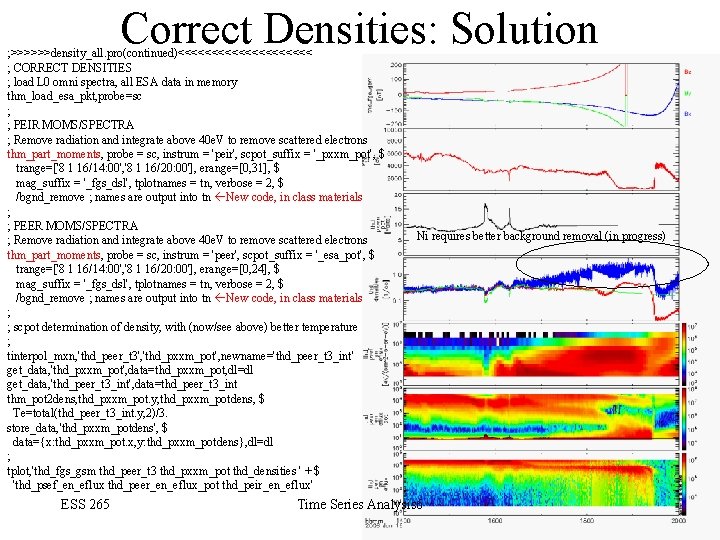 Correct Densities: Solution ; >>>>>>density_all. pro(continued)<<<<<<<<<< ; CORRECT DENSITIES ; load L 0 omni